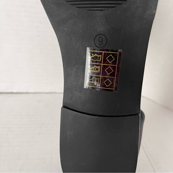 OPEN TOED NAVY FLATS - Picture 8 of 10